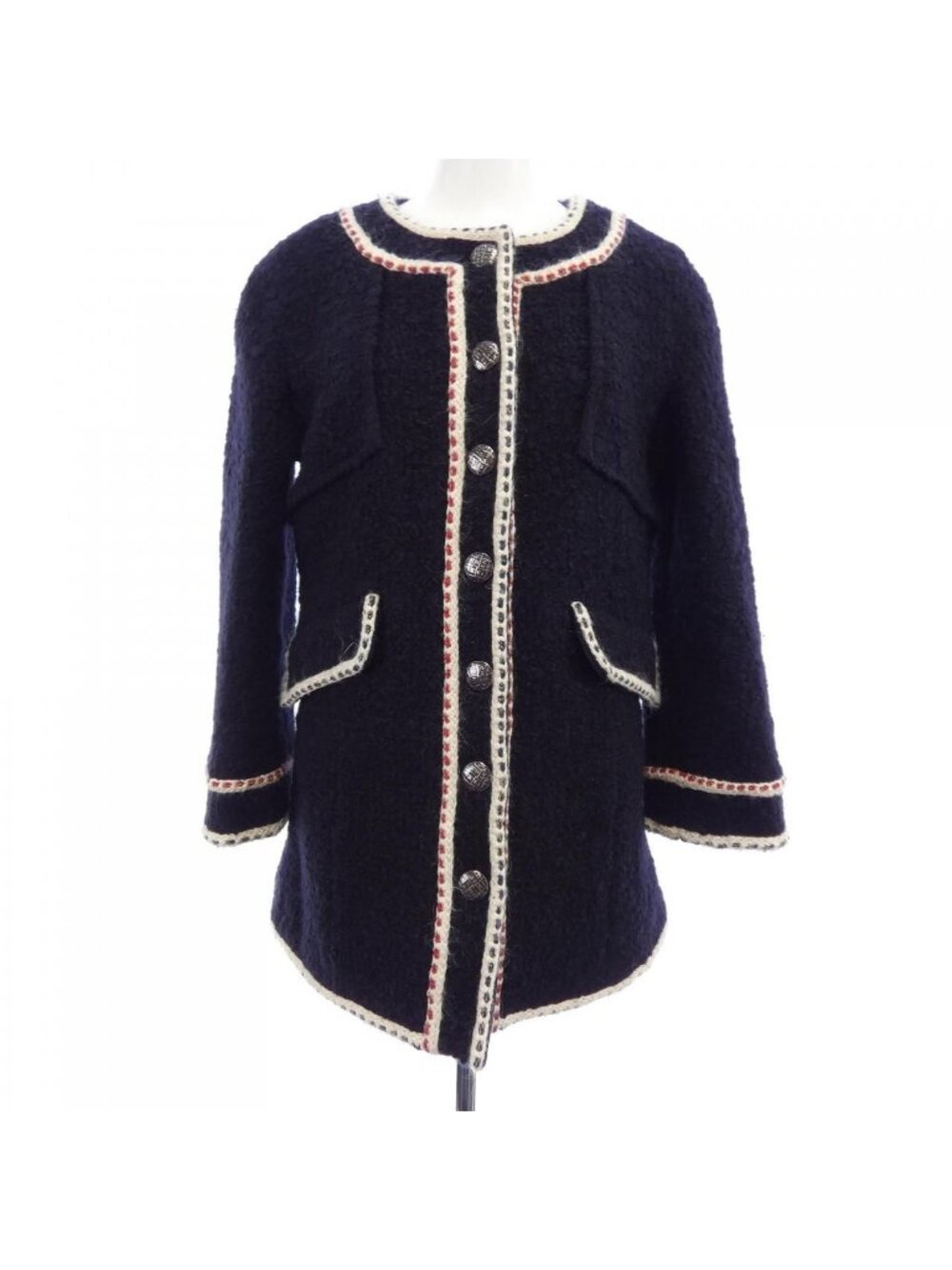 Chanel Collarless Jacket Black